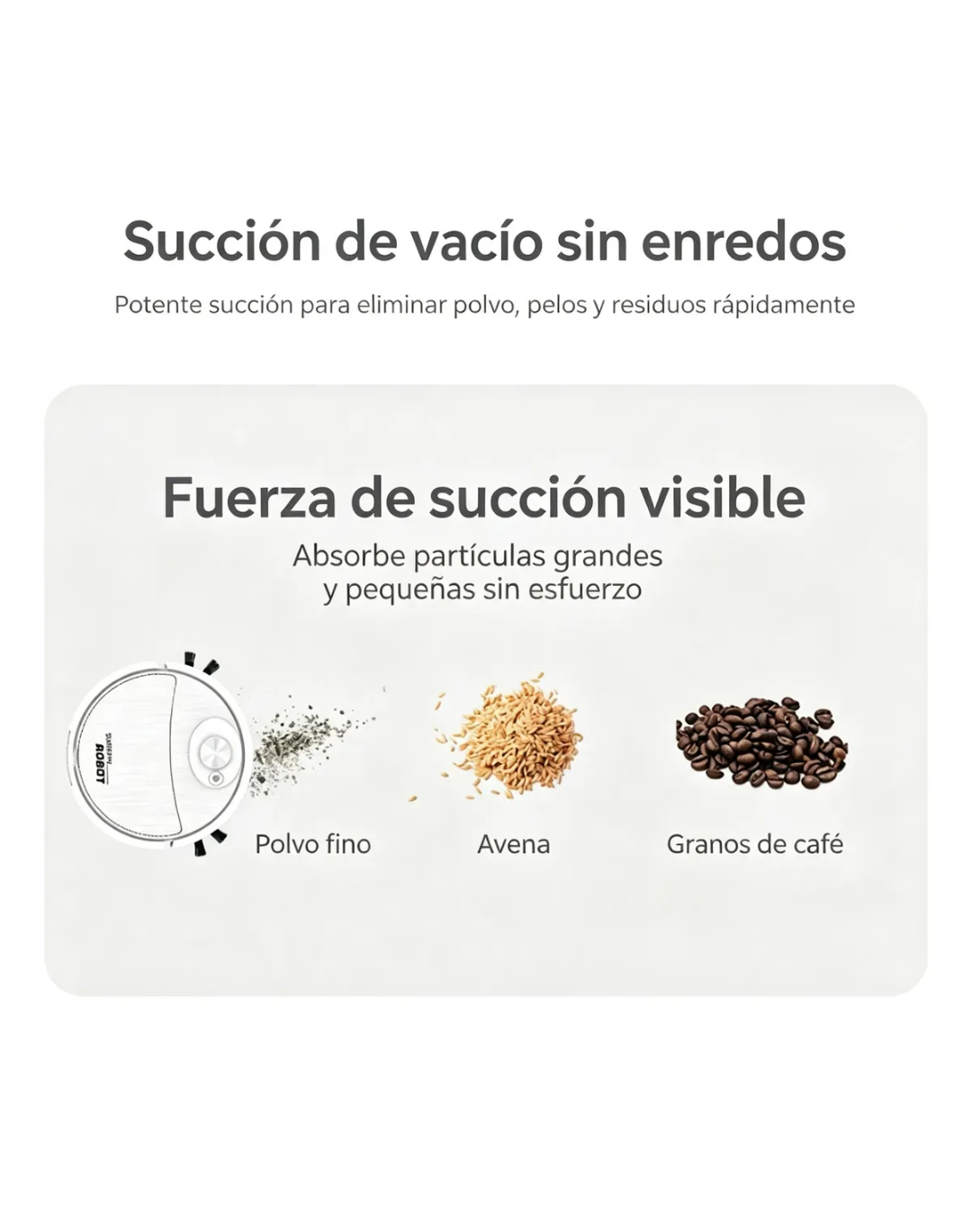 ASPIRADORA ROBOT 3 EN 1 LIMPIEZA HOGAR