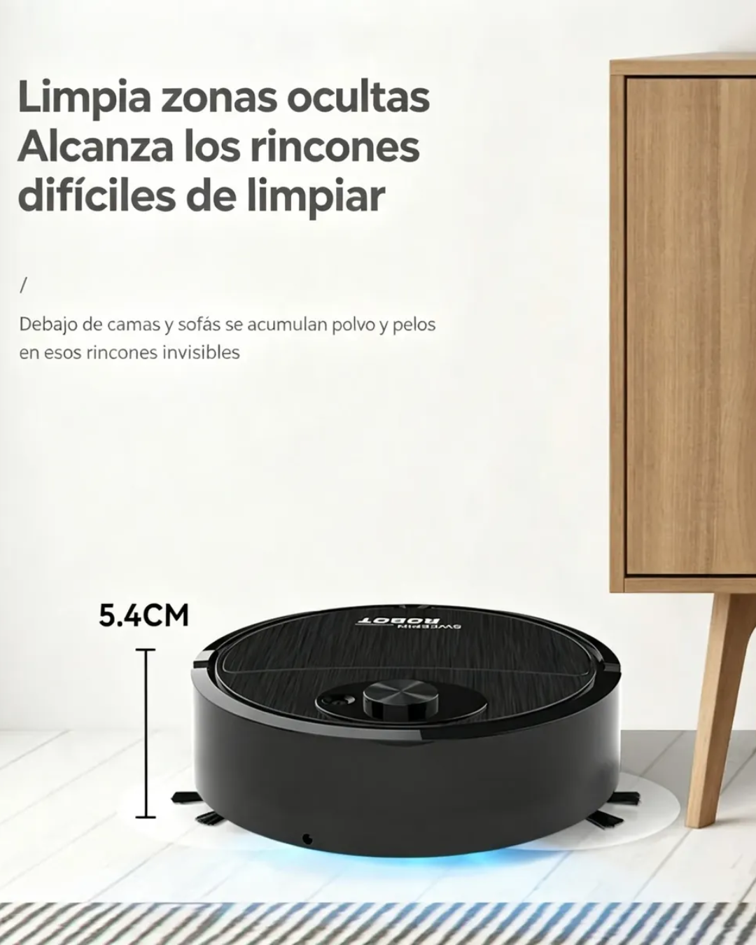 ASPIRADORA ROBOT 3 EN 1 LIMPIEZA HOGAR